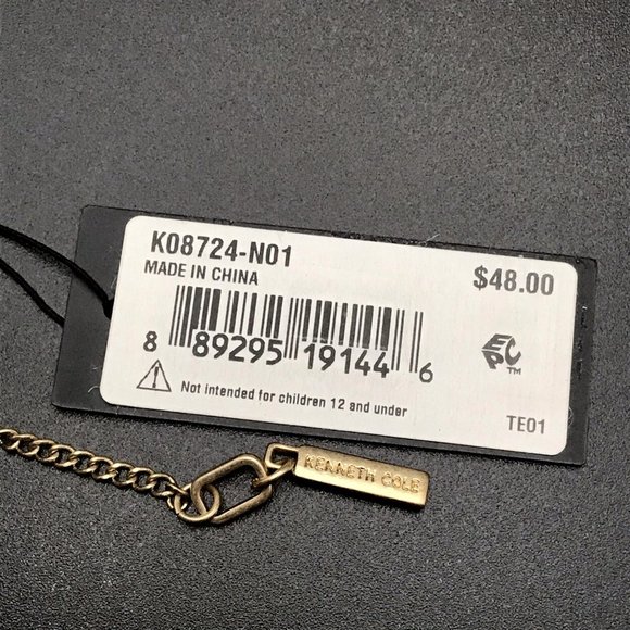 NEW Kenneth Cole NY Geometric Disc Shell Necklace - Picture 4 of 8